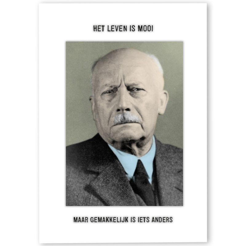 Kartoenfabriek postkaart &#39;Het leven is mooi&#39;
