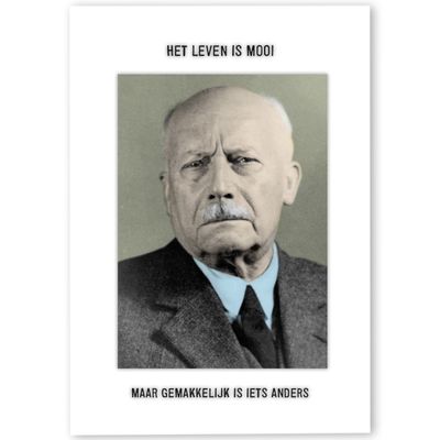 Kartoenfabriek postkaart &#39;Het leven is mooi&#39;
