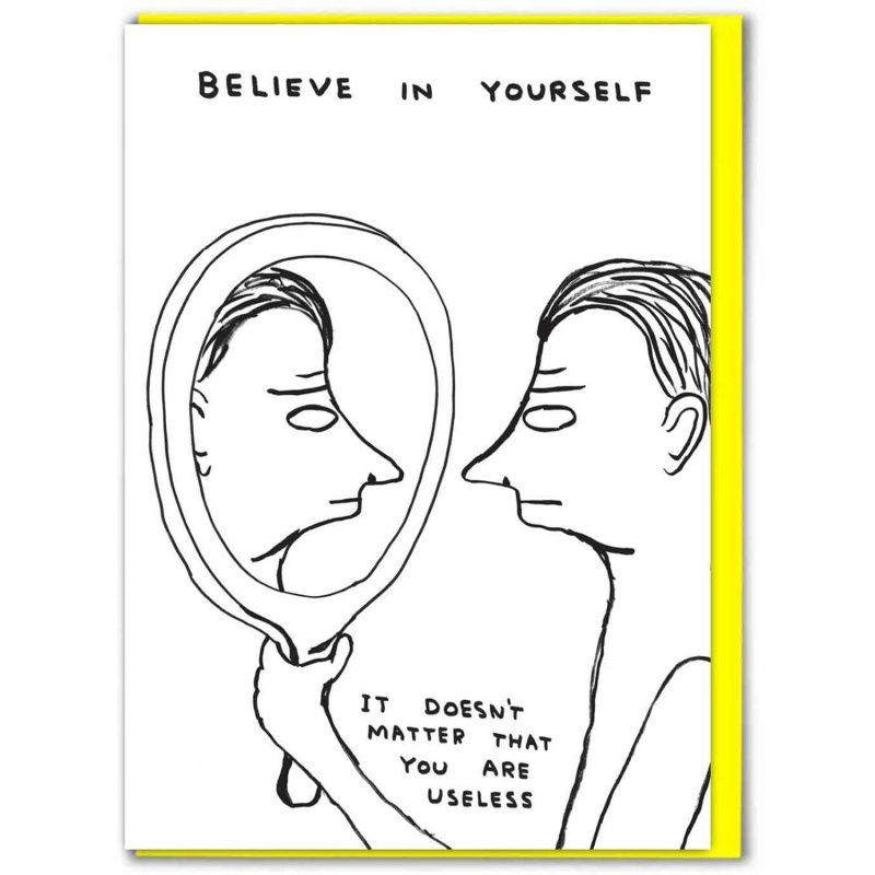 Dubbele kaart &#39;Believe in yourself&#39;