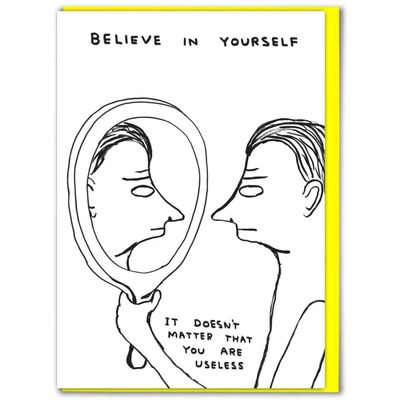 Dubbele kaart &#39;Believe in yourself&#39;