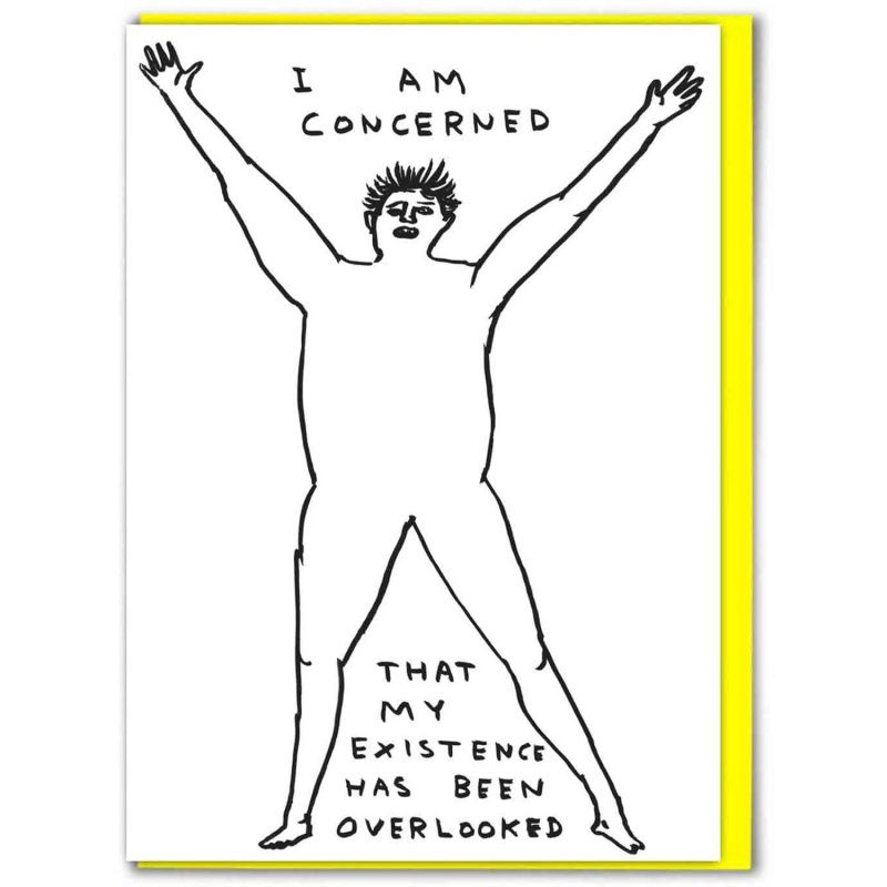 Dubbele kaart &#39;I am concerned&#39;