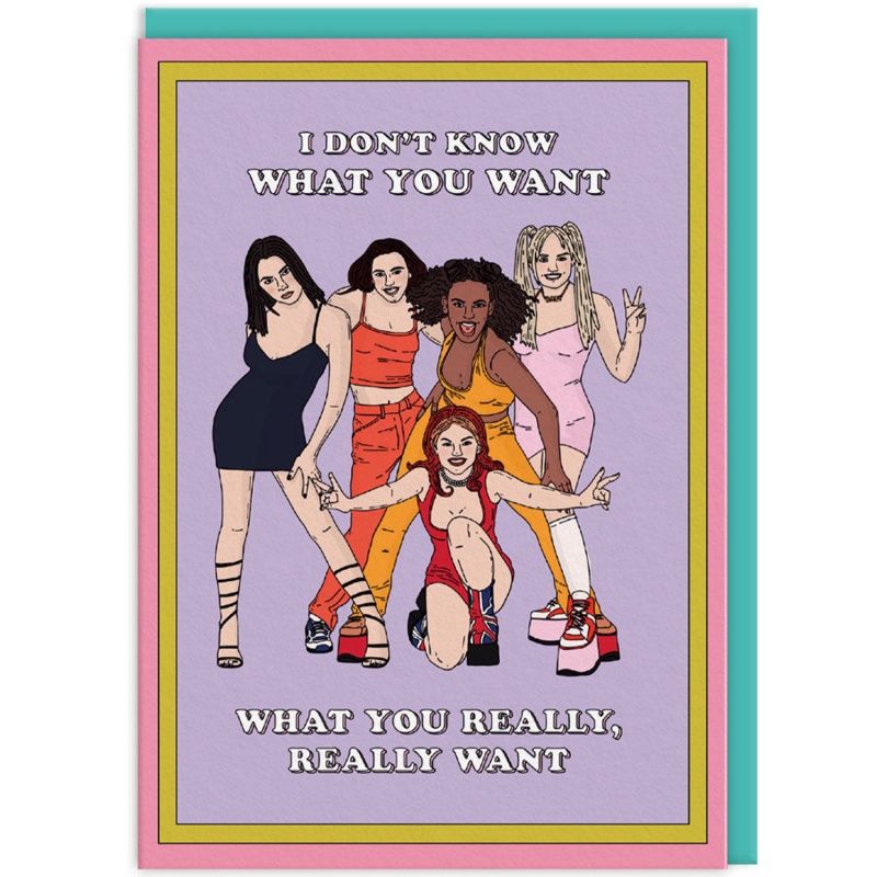 Dubbele kaart &#39;I don&#39;t know what you want&#39;