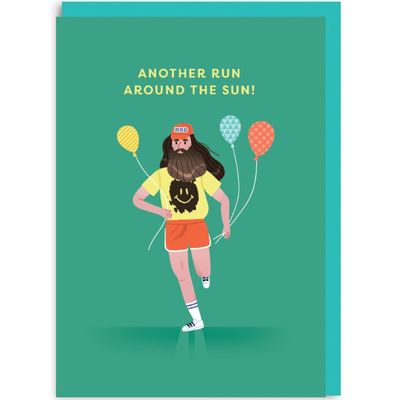 Dubbele kaart &#39;Another run around the sun&#39;