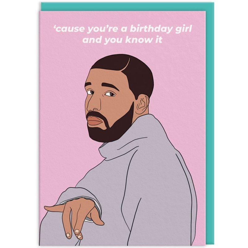 Dubbele kaart &#39;Cause you&#39;re a birthday girl&#39;