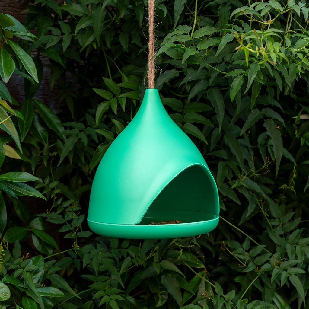 REX · Bamboo fibre vogel voederhuisje - Groen