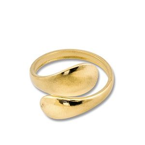 Ring drops thin gold