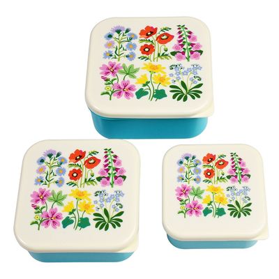 Snack boxen bloemen · set van 3