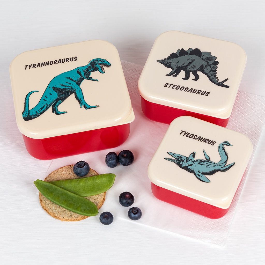 Snack boxen Prehistorisch Land dino's · set van 3
