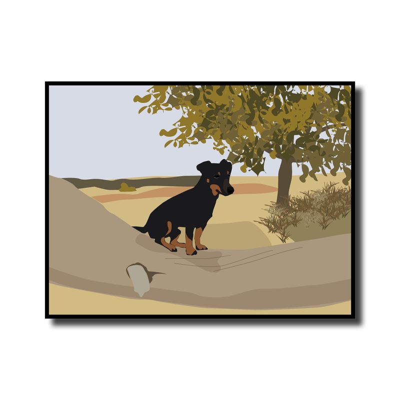 Huisdier illustratie op maat