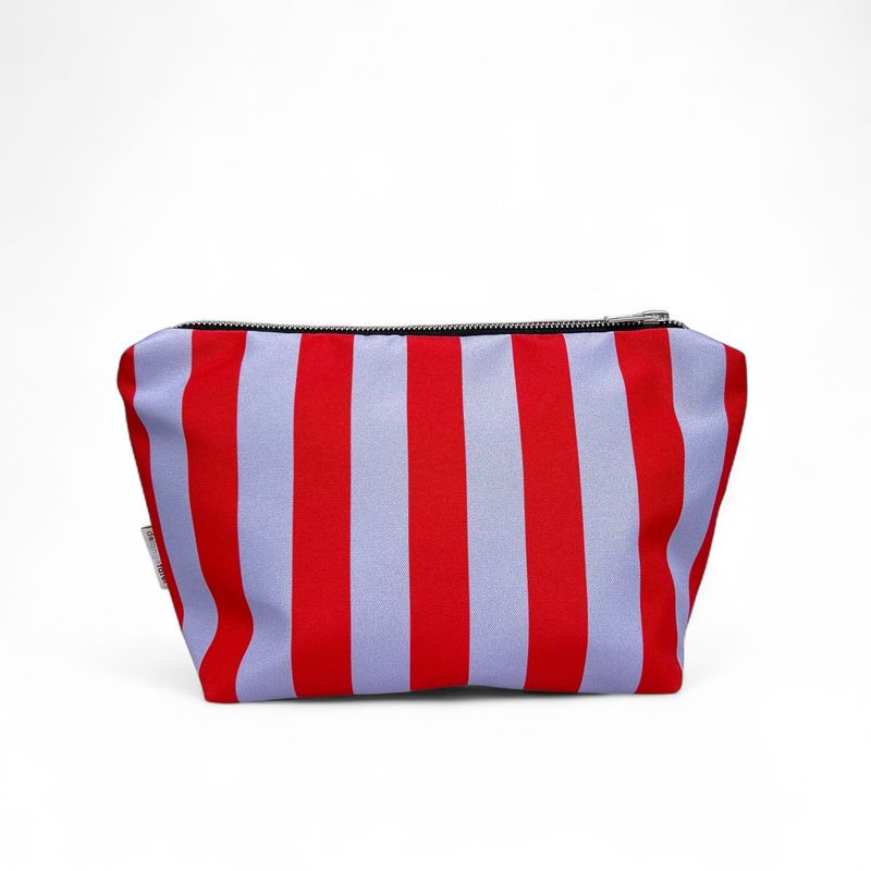 Toilettas · Striped lila/red