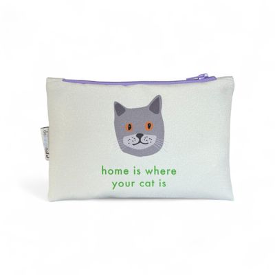 Etui small · &#39;Home is where your cat is&#39;
