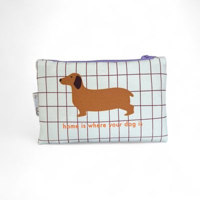 Etui small · Teckel &#39;Home is where your dog is&#39;