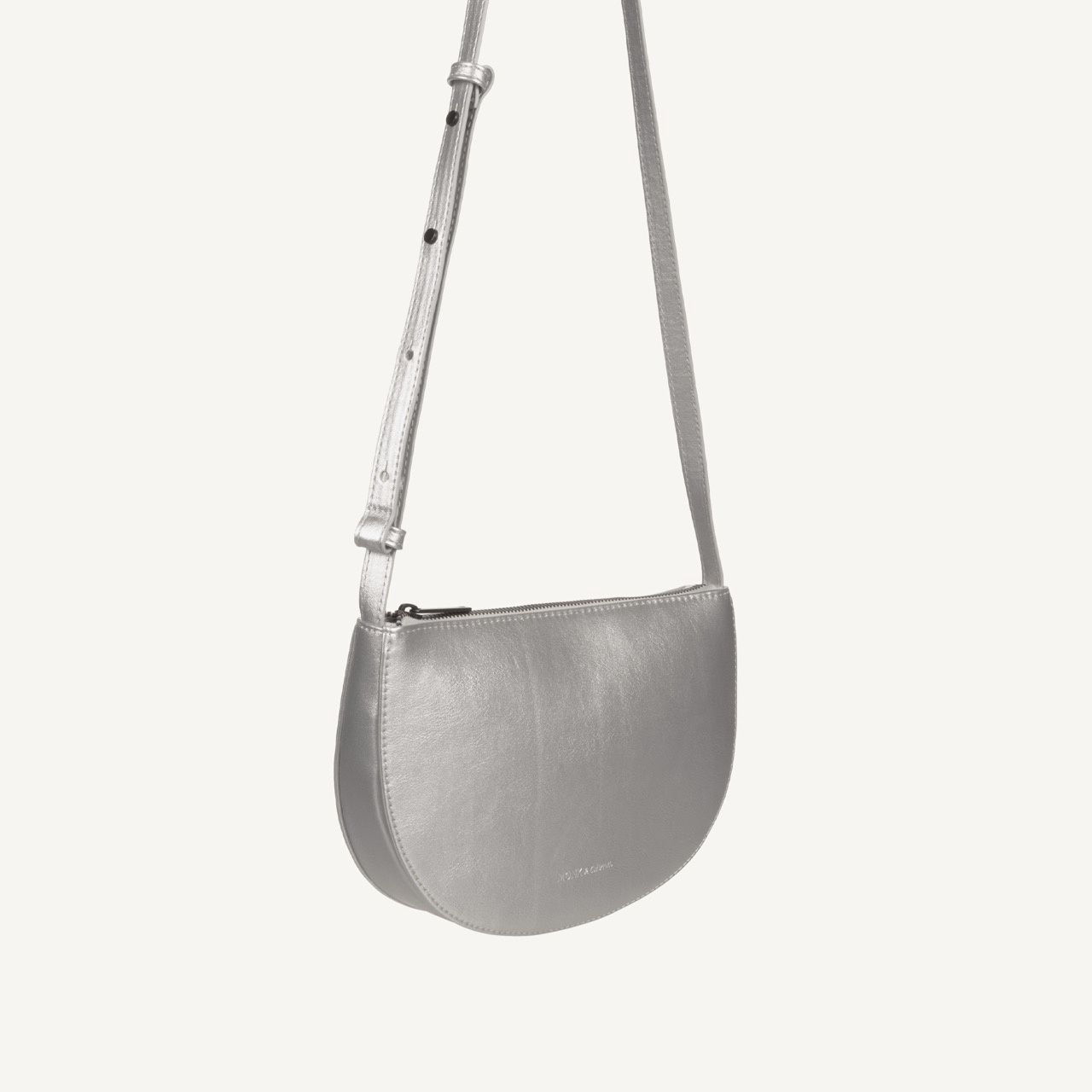 Farou half moon bag • Hematite silver