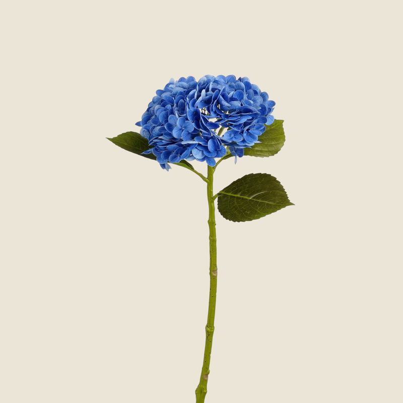 Zijden bloem 'Hortensia' Real Touch · blauw