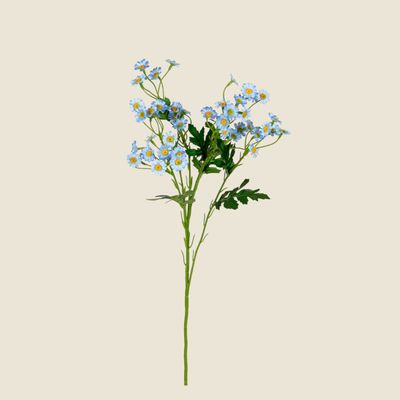 Zijden bloemen &#39;Margrietje&#39; · blauw
