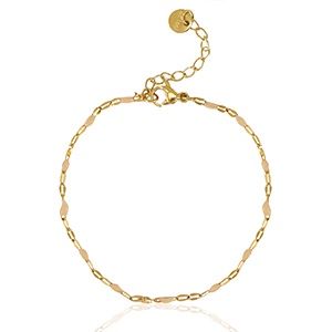 Armband latte/beige/gold epoxy stainless steel
