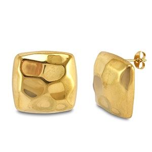 Oorbellen square · gold