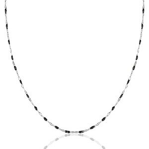 Ketting latte black/silver epoxy stainless steel