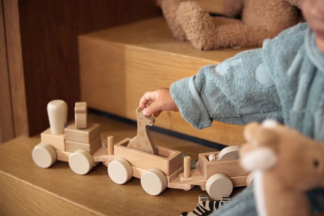 Jollein · Houten Speelgoedtrein - Jungle Jambo
