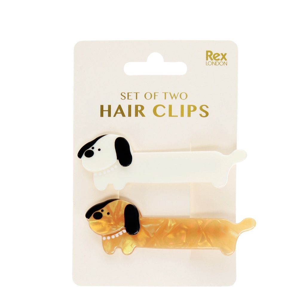 Haar klem set van 2 · Teckels