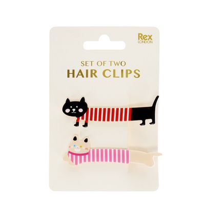 Haar klem set van 2 · Katten