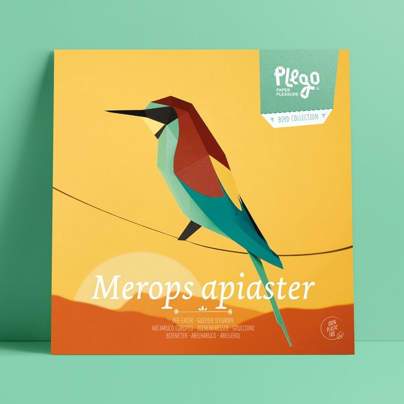 Plego · papieren Europese bijeneter 'Merops apiaster'
