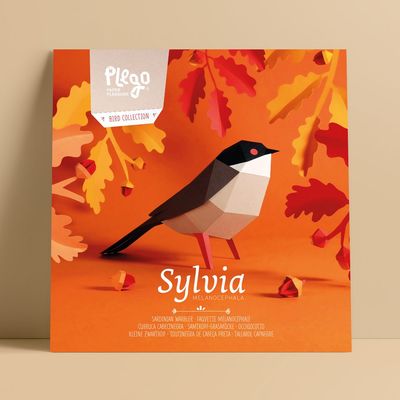 Plego · papieren kleine sardijnse zanger &#39;Sylvia melanocephala&#39;
