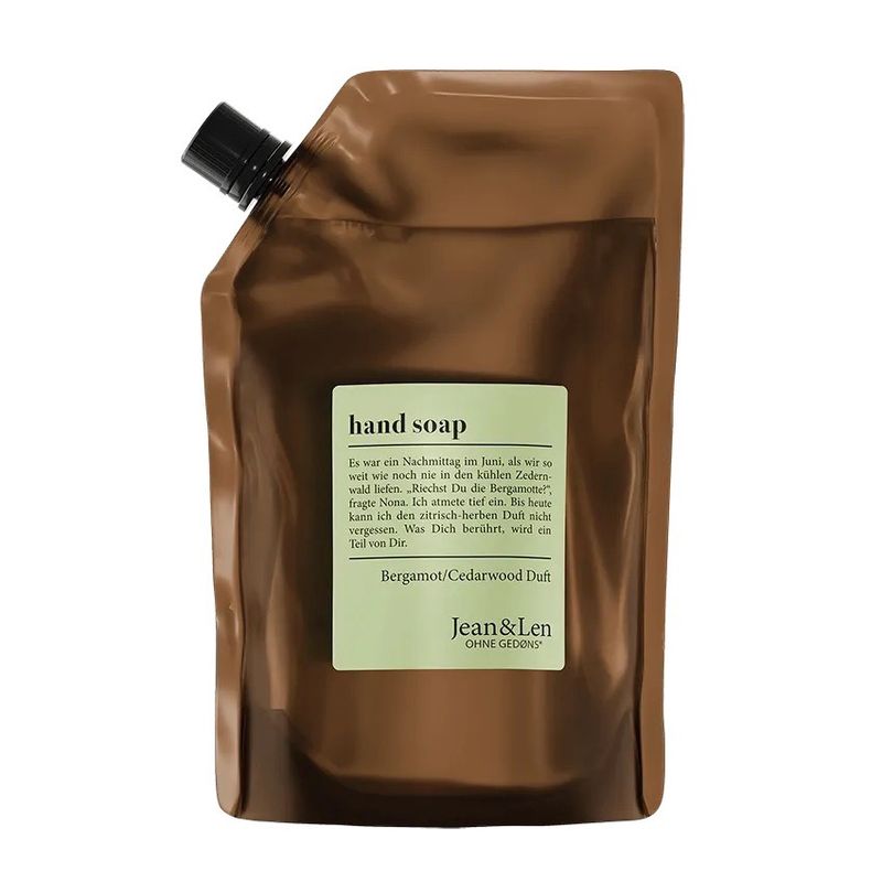 Handzeep navul verpakking Bergamot/Cedarwood Duft 500ml