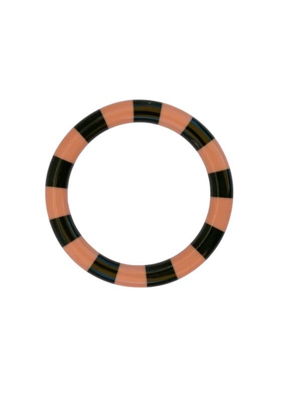 Bybjor Stripe Bangle Armband · Blush &amp; Emerald