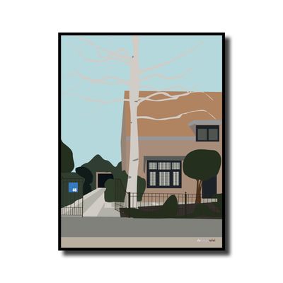 Woning of gebouw illustratie op maat