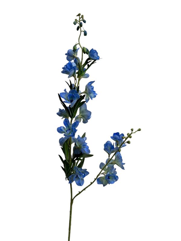 Zijden bloem 'delphinium ' real touch blue