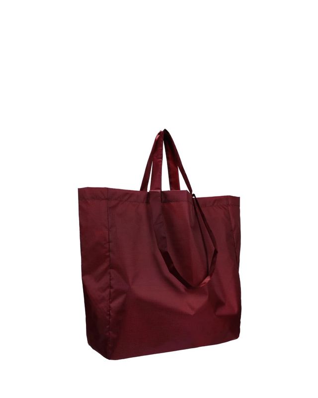 Nylon bag square · burgundy