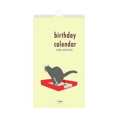 Birthday verjaardags- kalender &#39;Catty activities&#39; katten