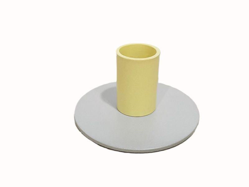 Kandelaar Gabi S · taupe/zacht geel