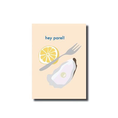 Ansichtkaart · Hey parel!