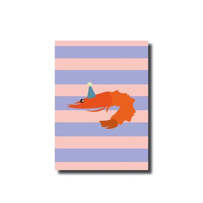 Ansichtkaart · Shrimp party