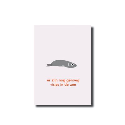 Ansichtkaart · Er zijn nog genoeg visjes in de zee