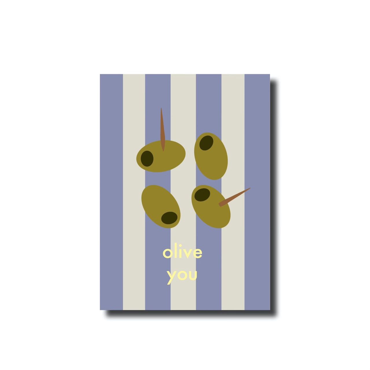Ansichtkaart · Olive you