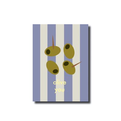 Ansichtkaart · Olive you