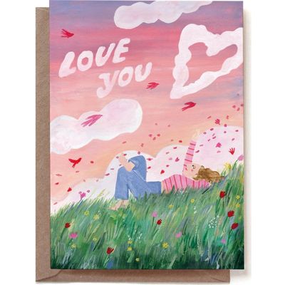 Dubbele kaart &#39;Love you&#39;