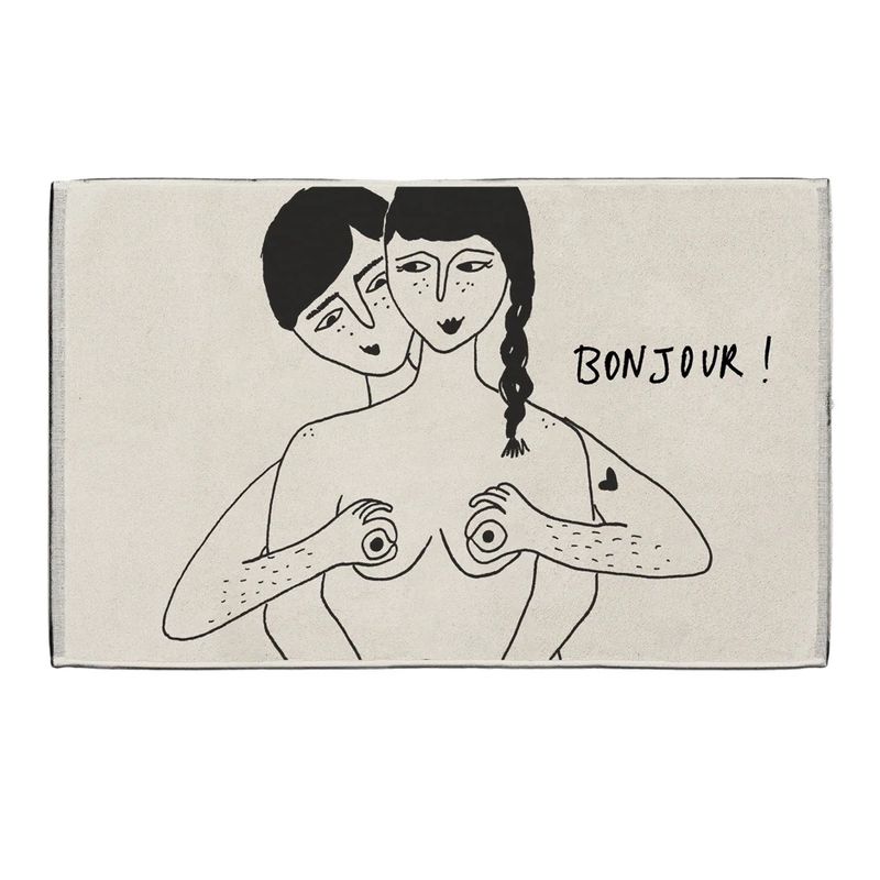 Helen B badmat · Bonjour