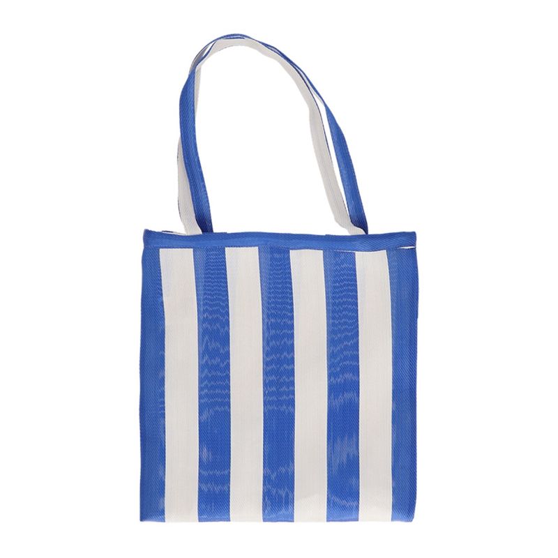 Tas net gestreept · blauw/wit