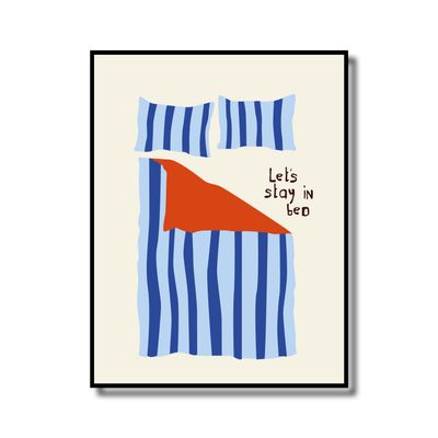 Print in lijst &#39;Let&#39;s stay in bed&#39;