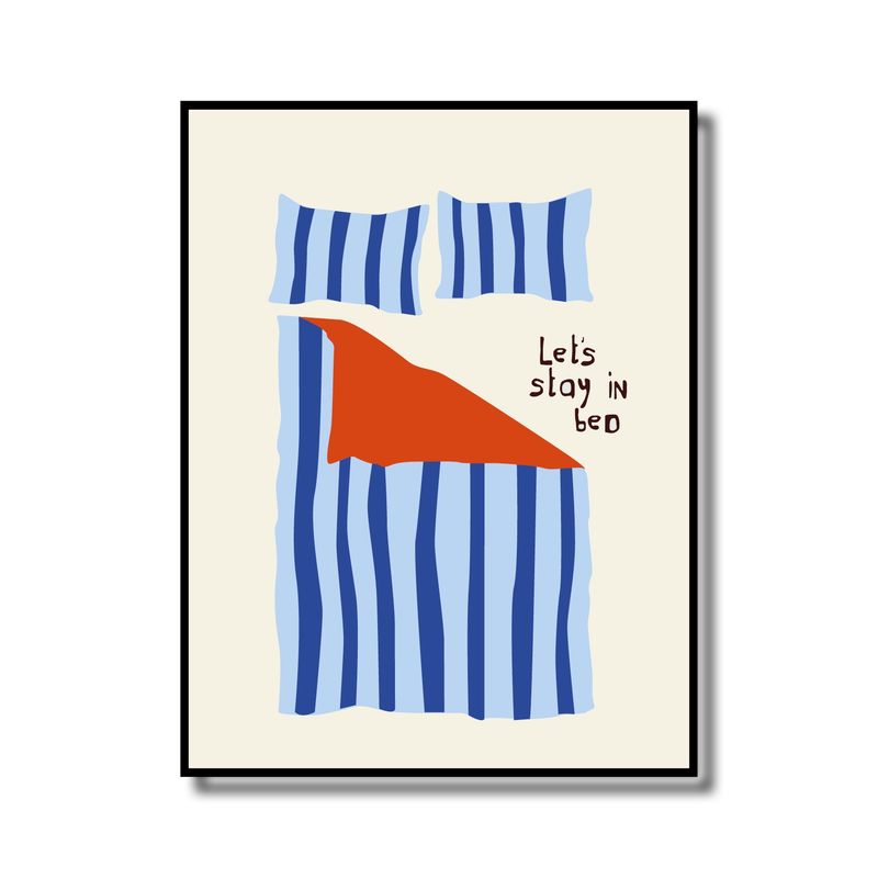 Print in lijst 'Let's stay in bed'