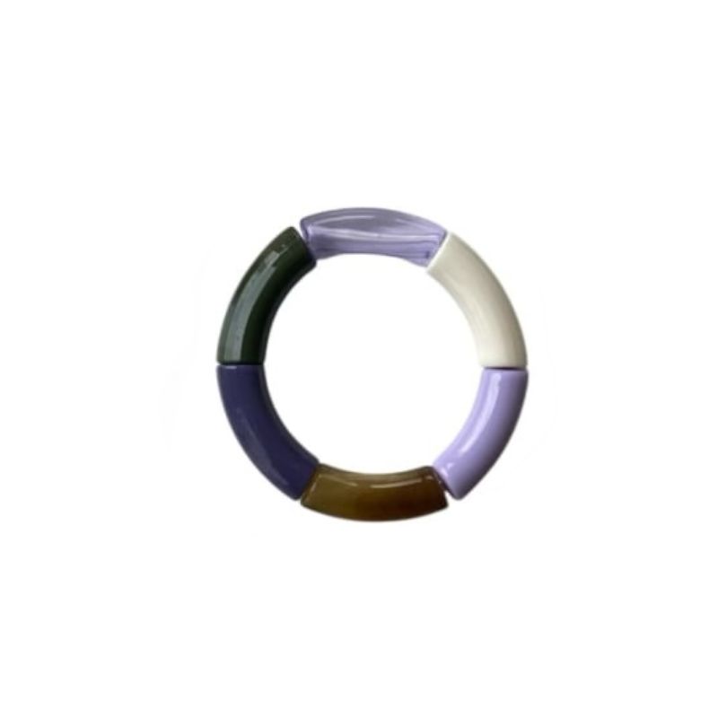 Bybjor armband tube Lyse Rainbow · purple/lila