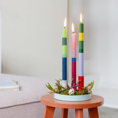 Dinerkaars &#39;Milano&#39;  stripes horizontaal - set van 3