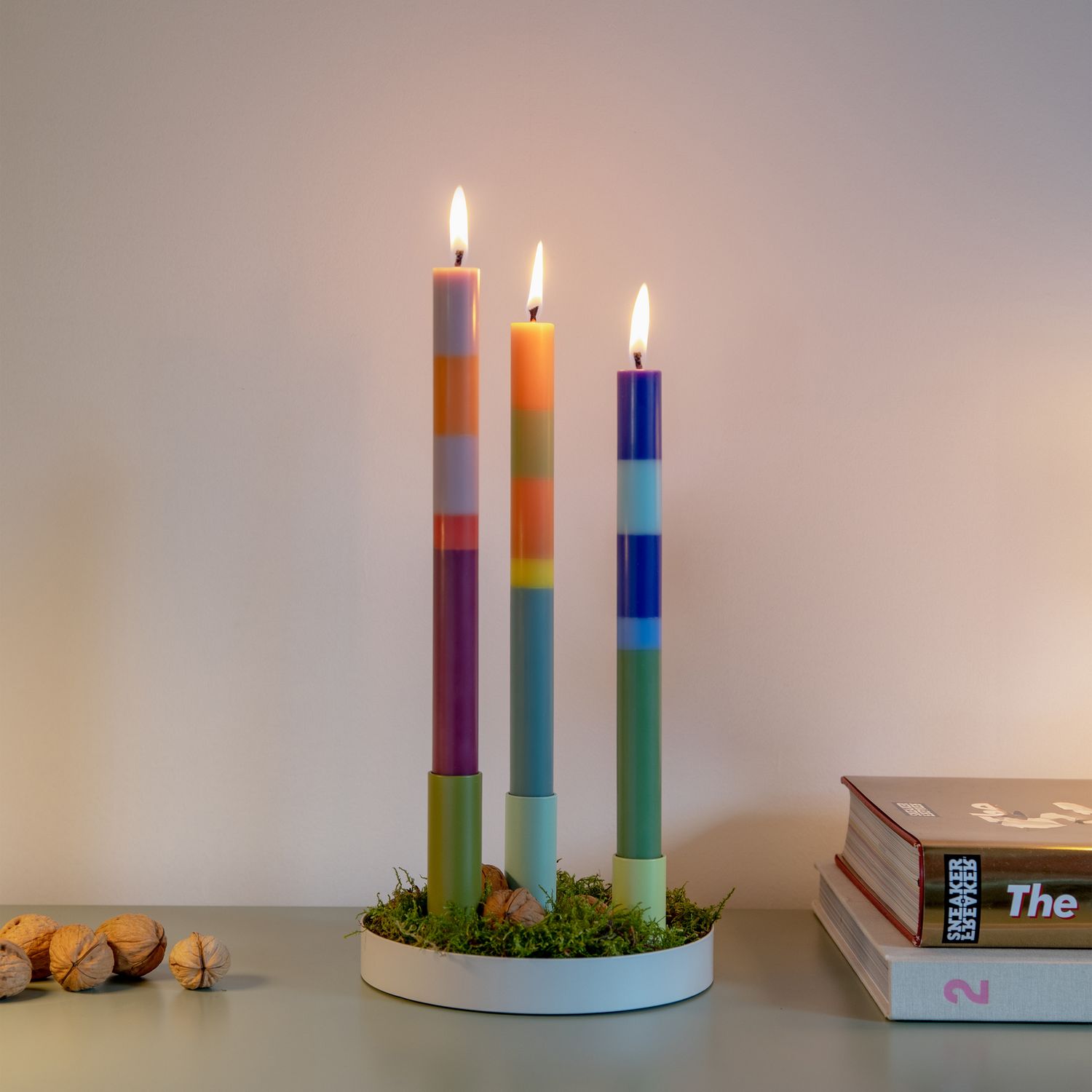 Remember · Dinerkaars 'Venezia' stripes verticaal - set van 3