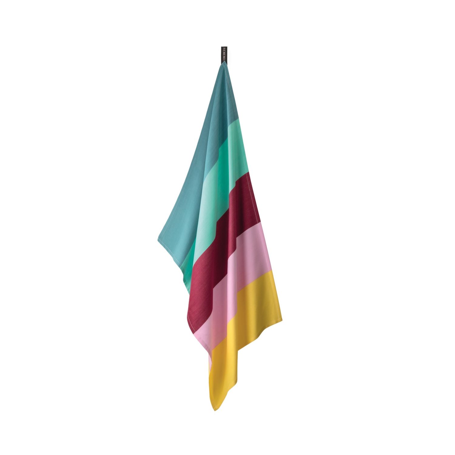 Theedoek red stripes horizontaal