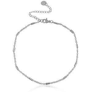 Enkelbandje schakel zilver