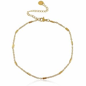 Enkelbandje schakel goud